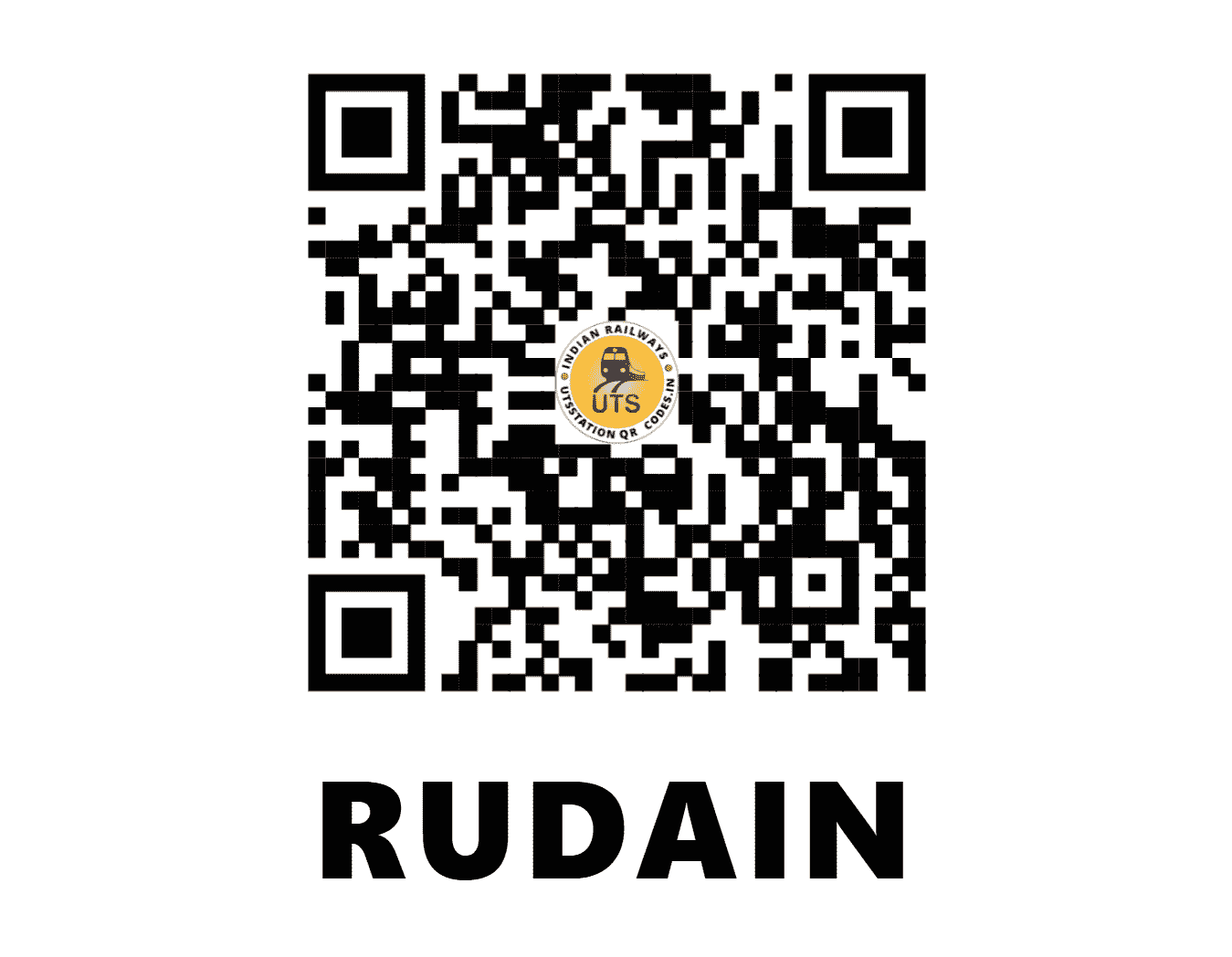 UTS QR Code for RUDAIN - RDN - NE (UTTAR PRADESH)